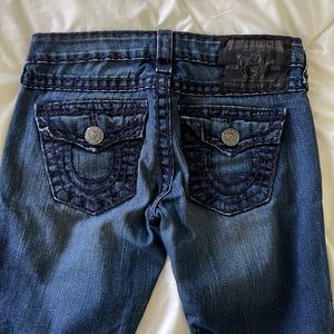 True Religion dark wash jeans. Size 26. Made in USA